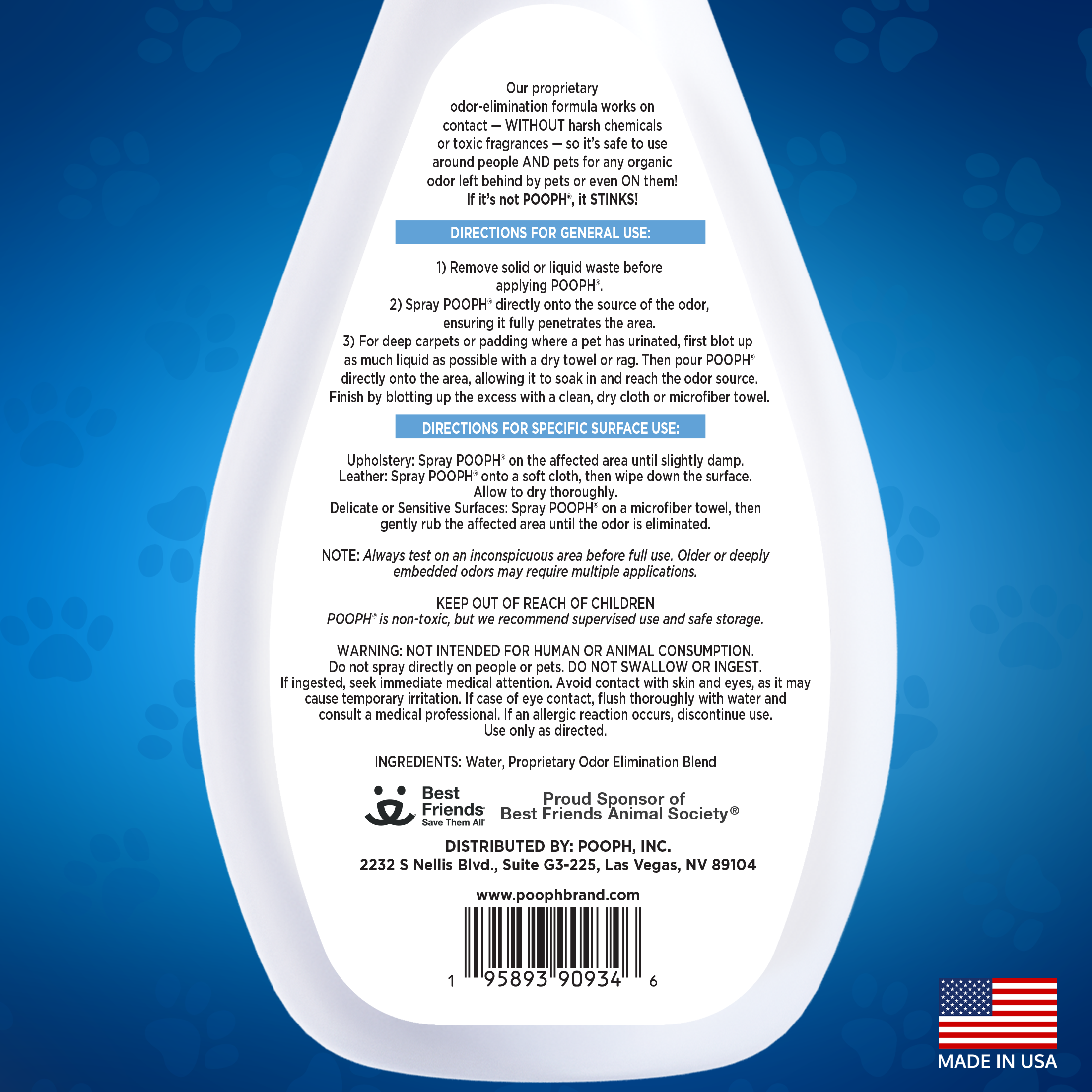 POOPH® Pet Odor Eliminator