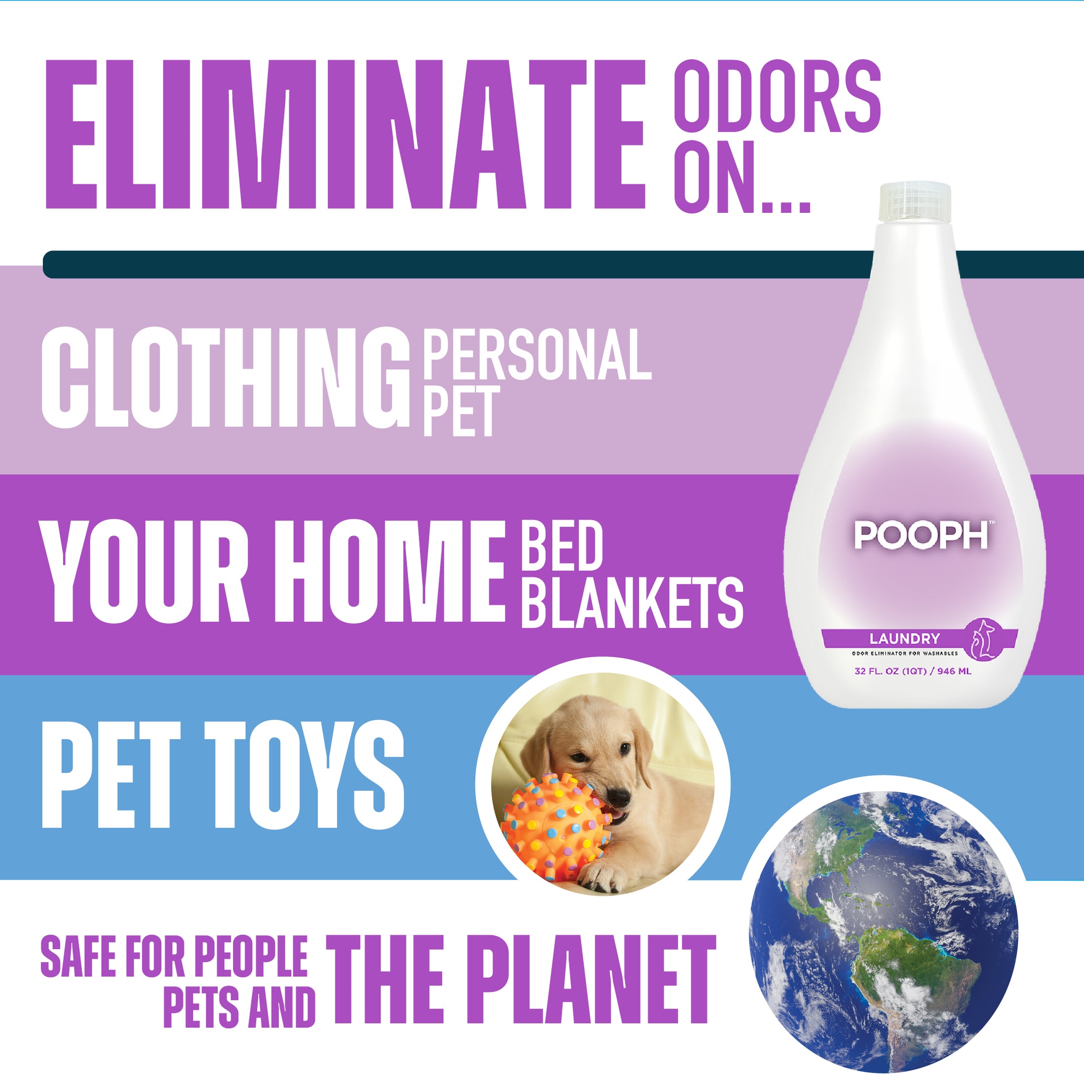 POOPH® Laundry Odor Eliminator For Washables