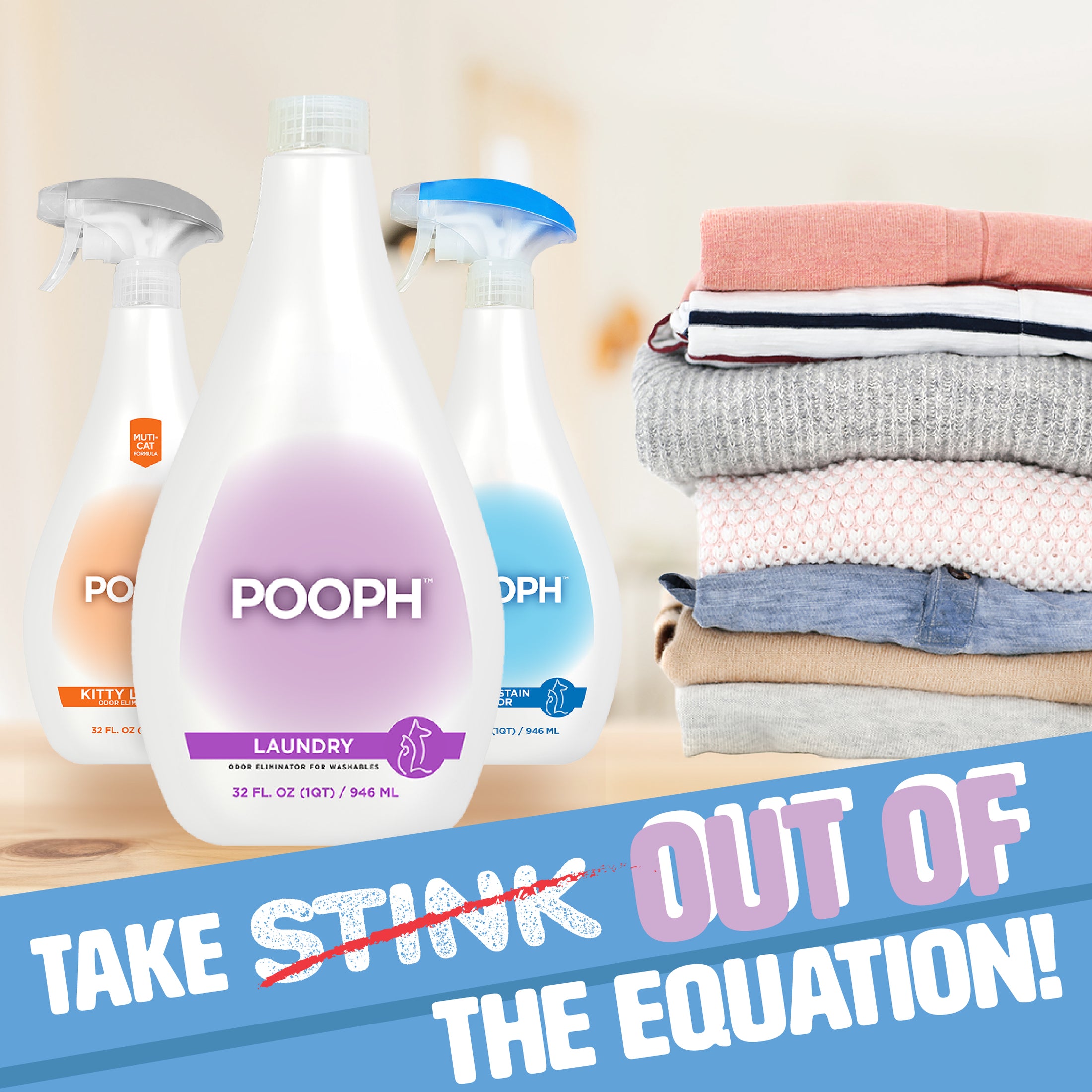 POOPH® Laundry Odor Eliminator For Washables