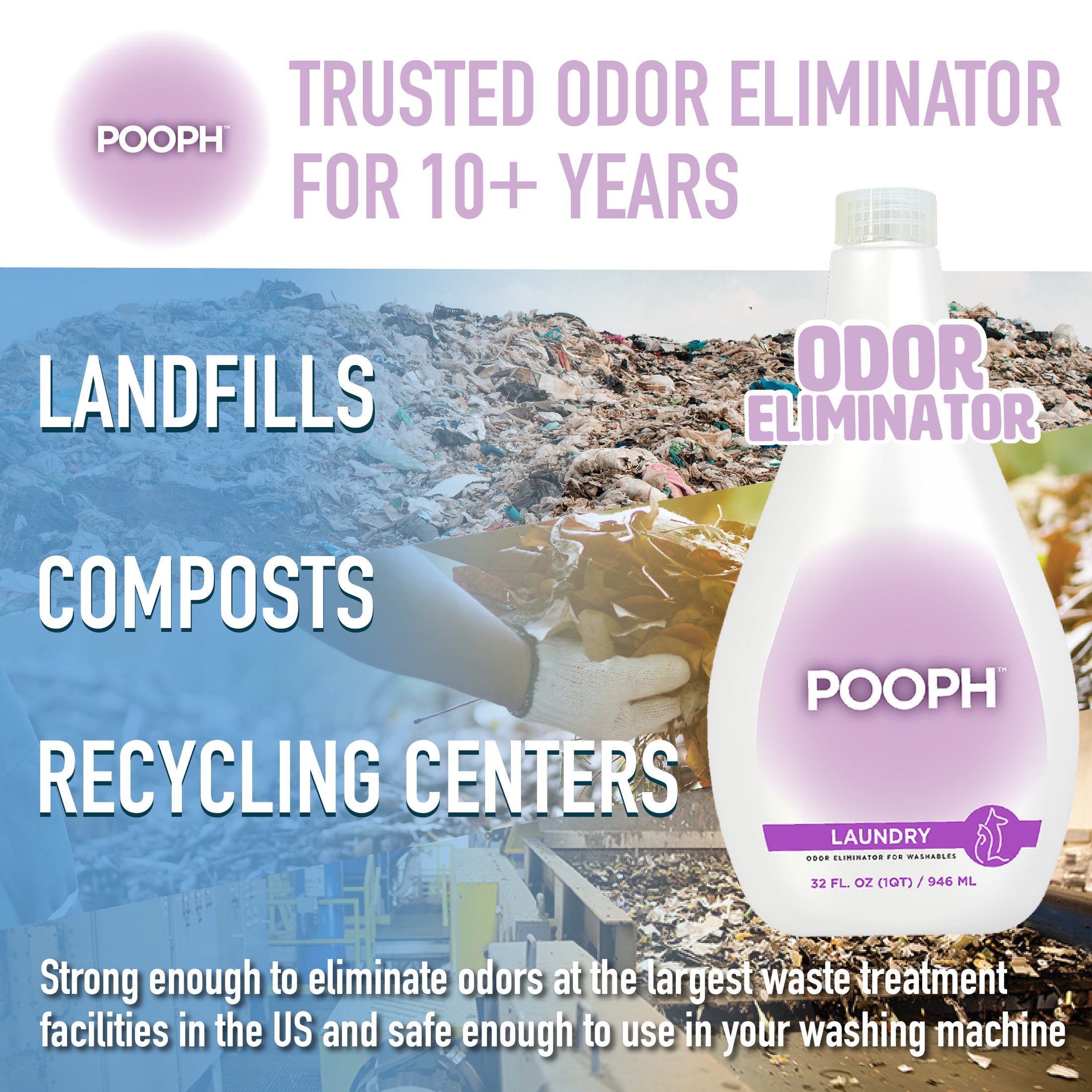 POOPH® Laundry Odor Eliminator For Washables