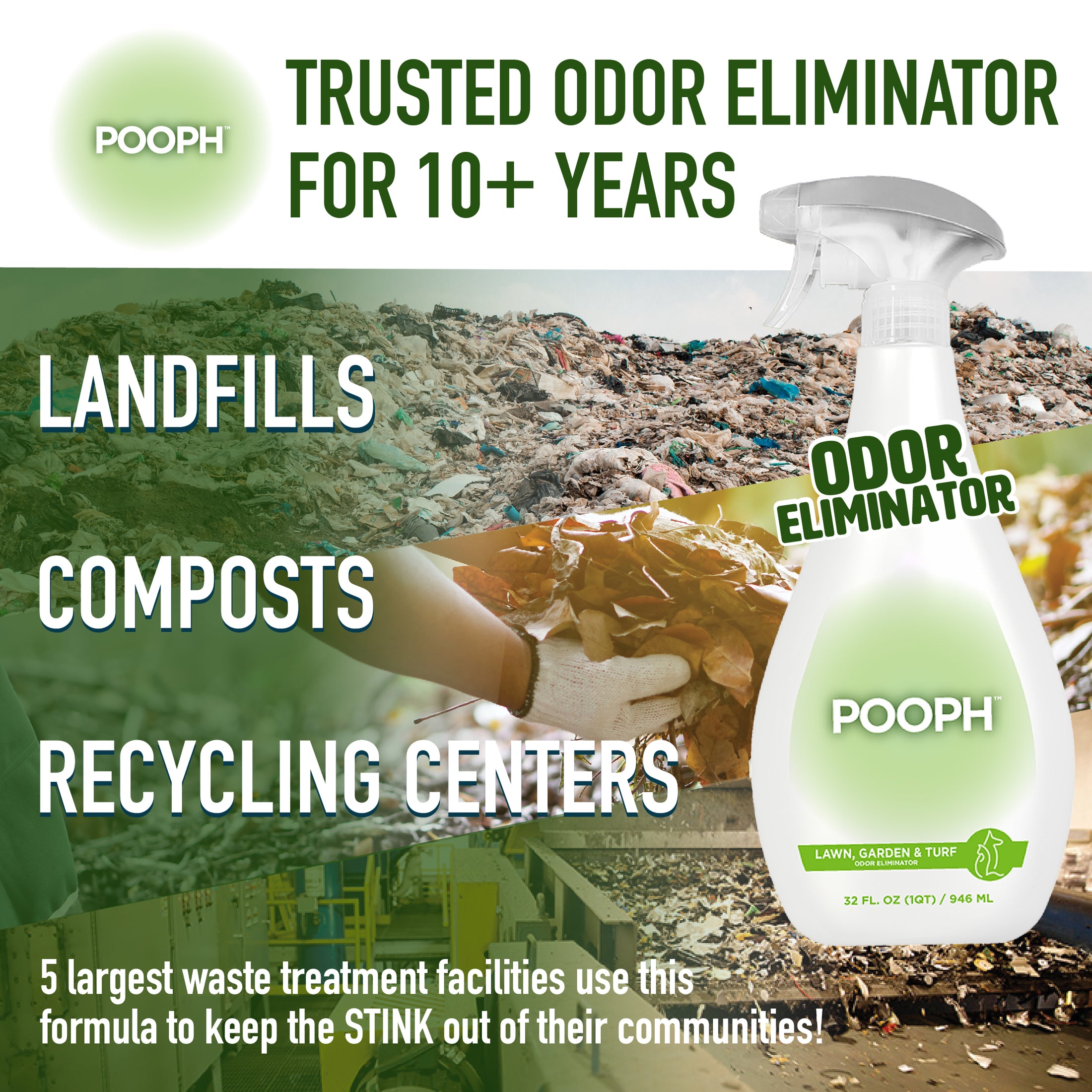 POOPH® Lawn, Garden, & Turf Odor Eliminator